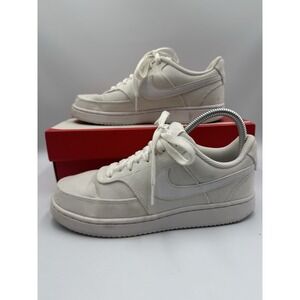 Nike Court Vision Low Womens Size 7 White Athletic Running Shoes Sneakers